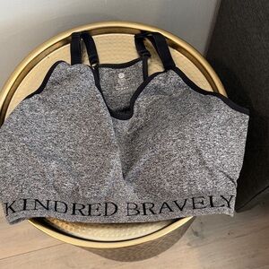 Kindred Bravely Black and Gray Sports Bra